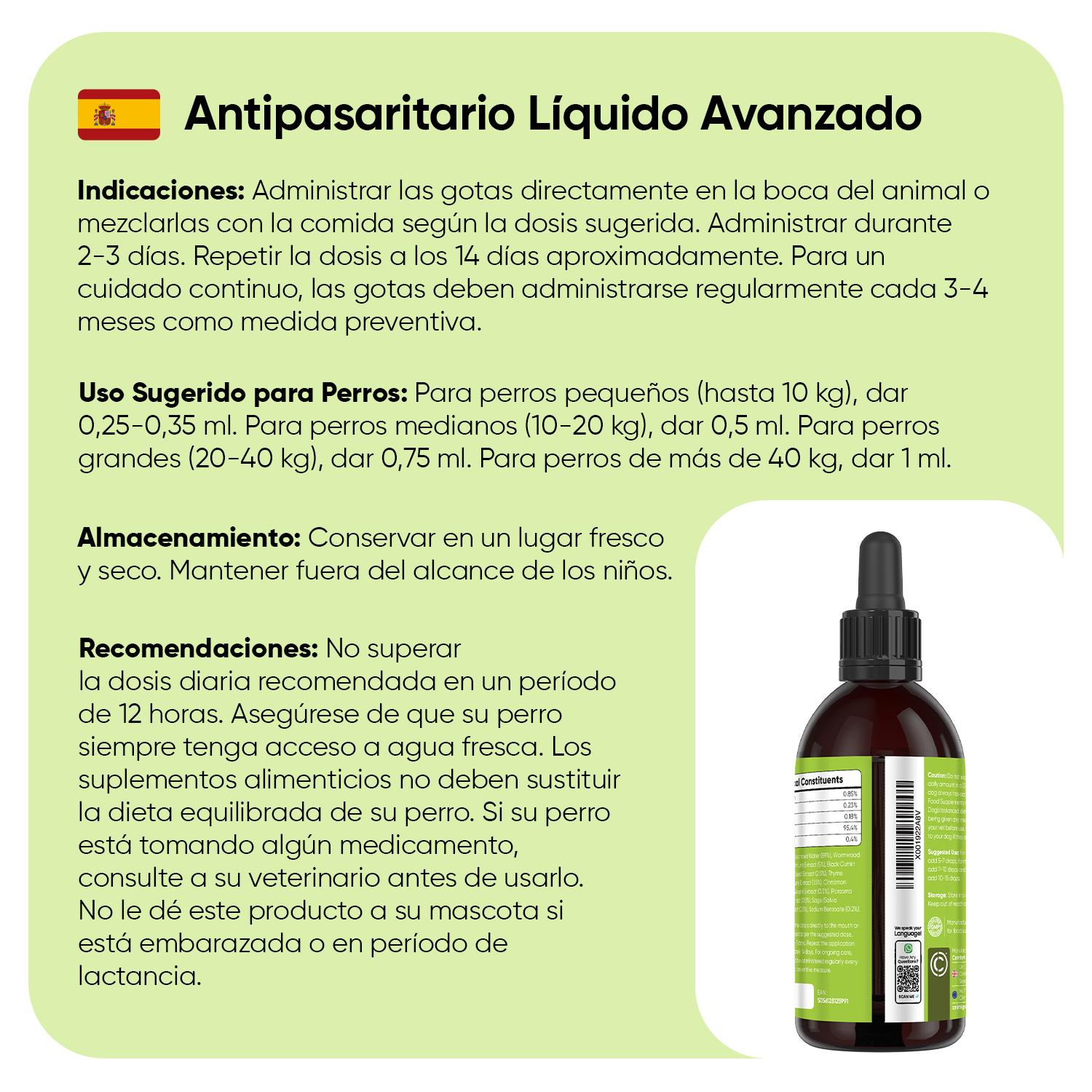 Antiparasitario Interno para Perros