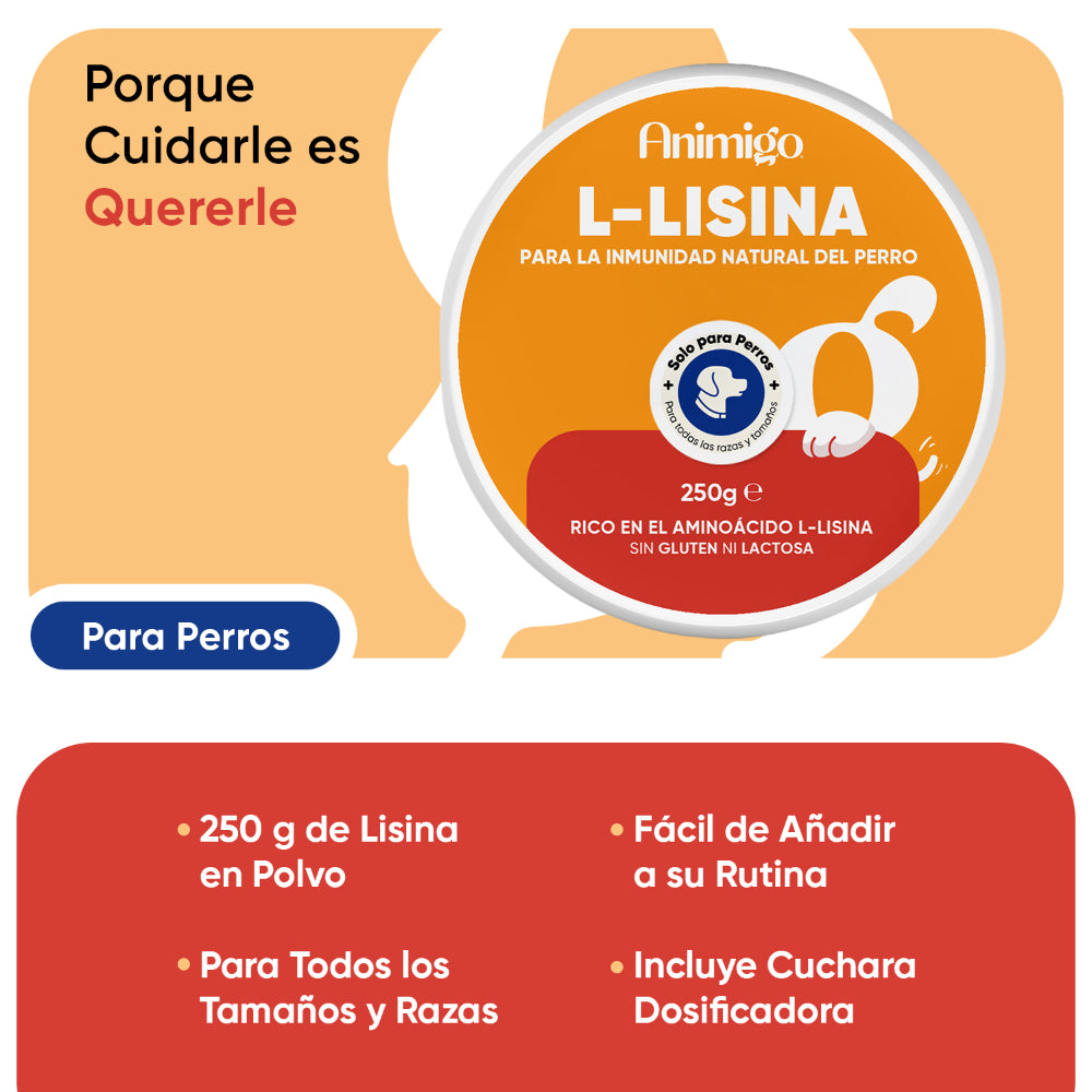 L-lisina el polvo para perros 250 g