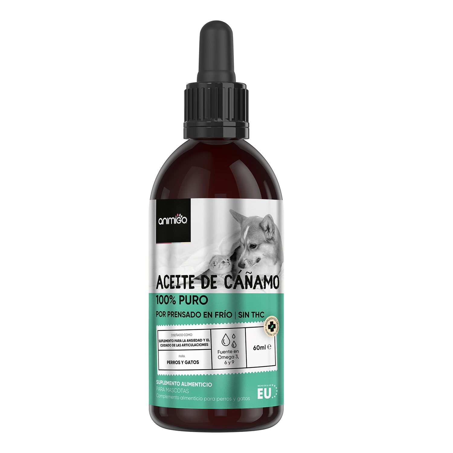 Aceite de Cáñamo para Perros y Gatos