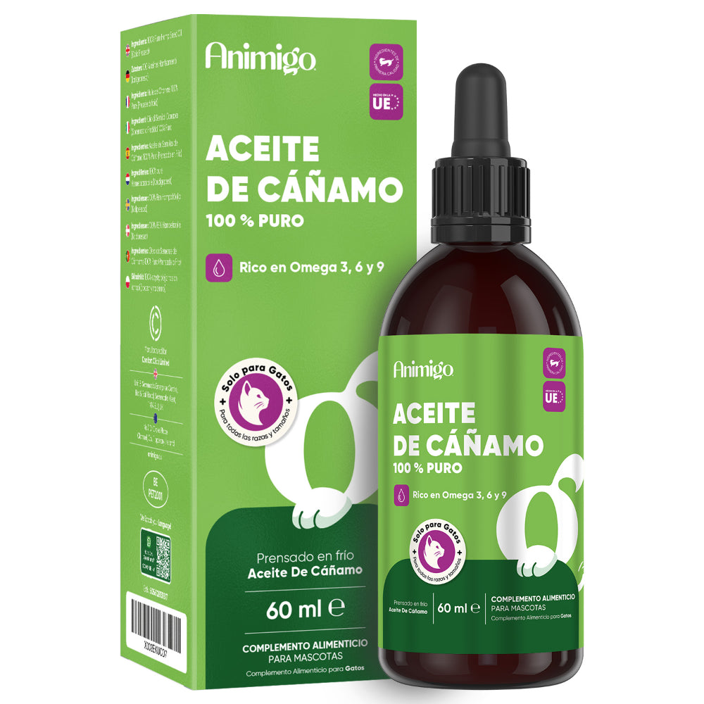 Aceite de cáñamo para gatos 60 ml