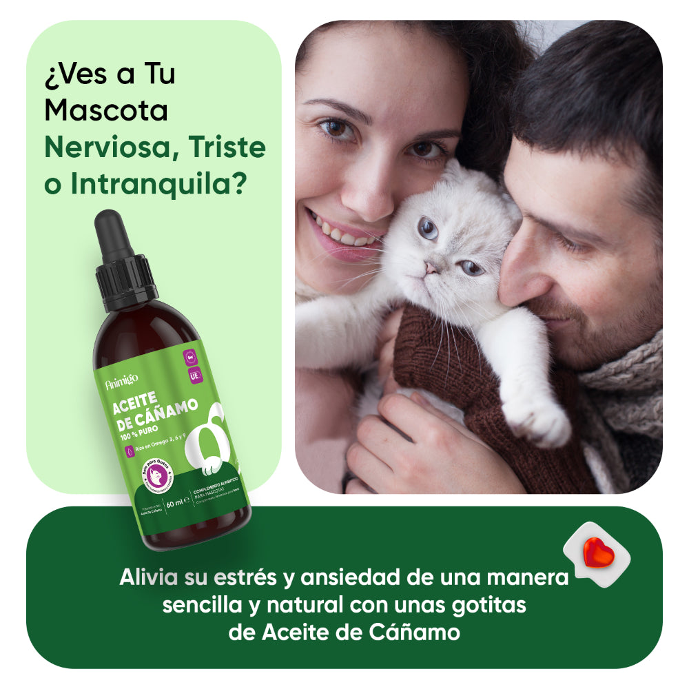 Aceite de cáñamo para gatos 60 ml