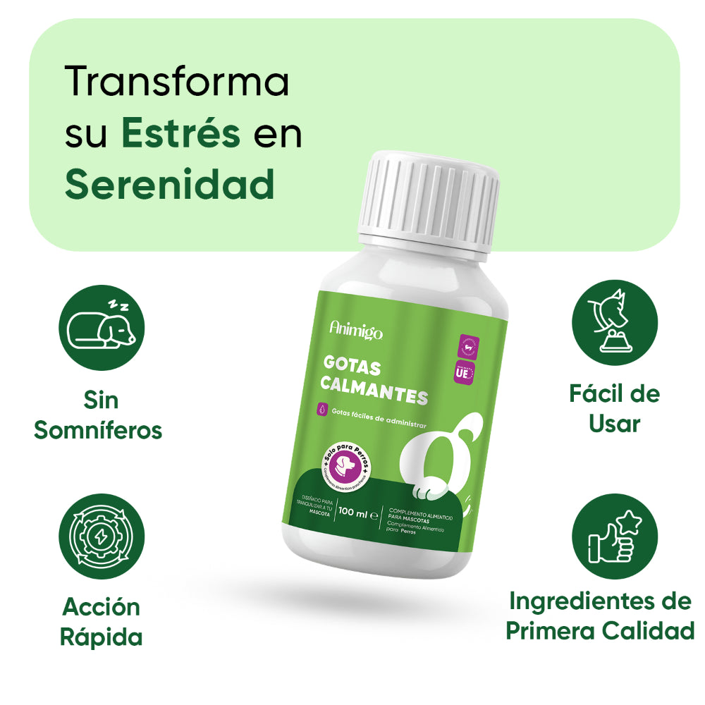 Gotas calmantes para perros 100 ml