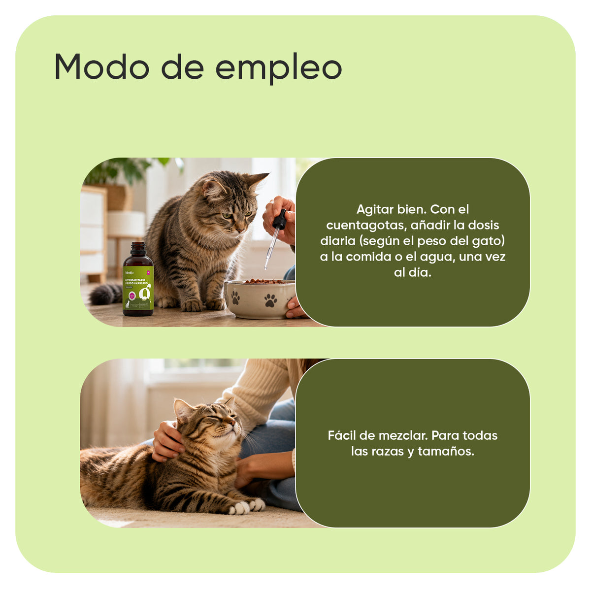 Antiparasitario interno líquido para gatos 120 ml