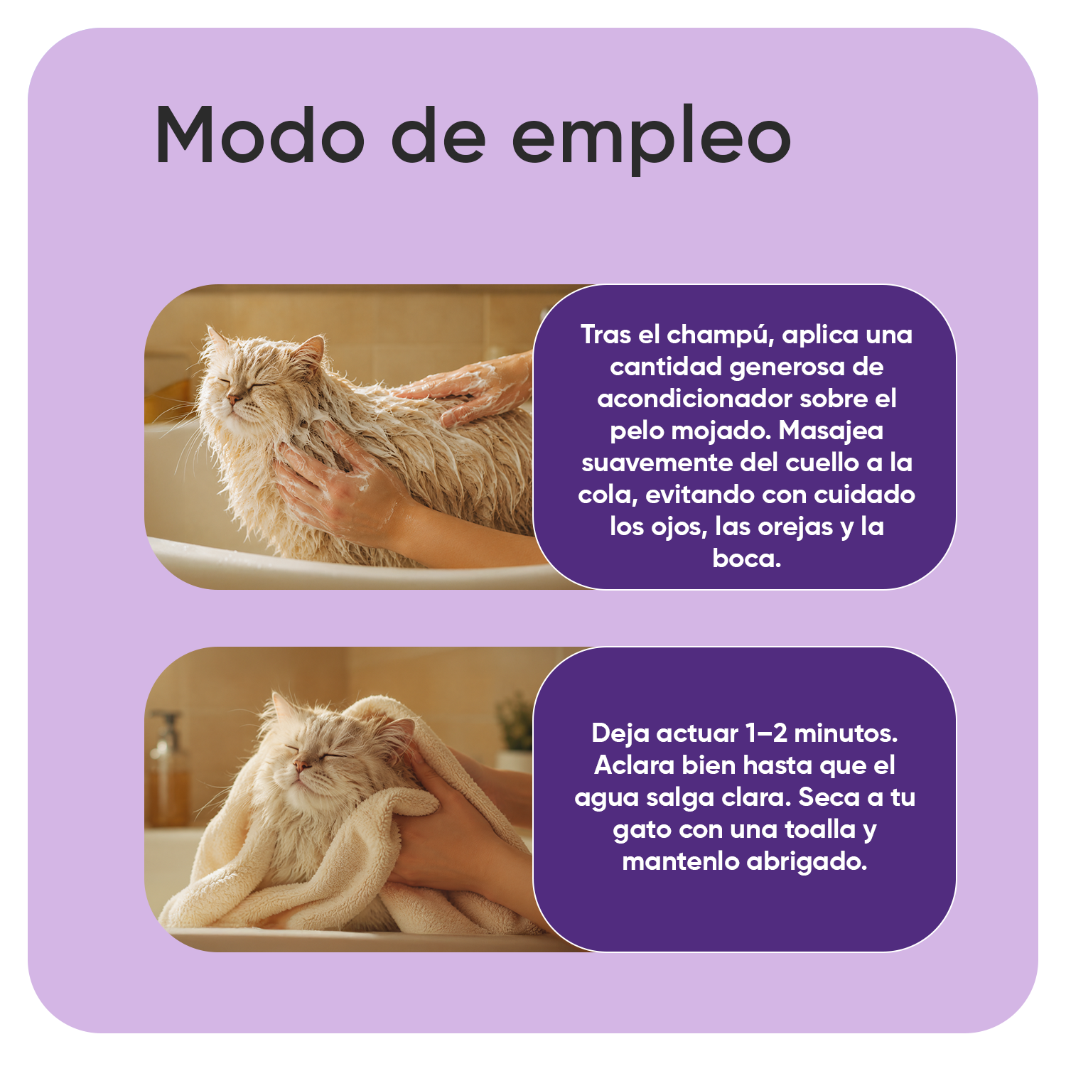 Acondicionador para gatos 500 ml