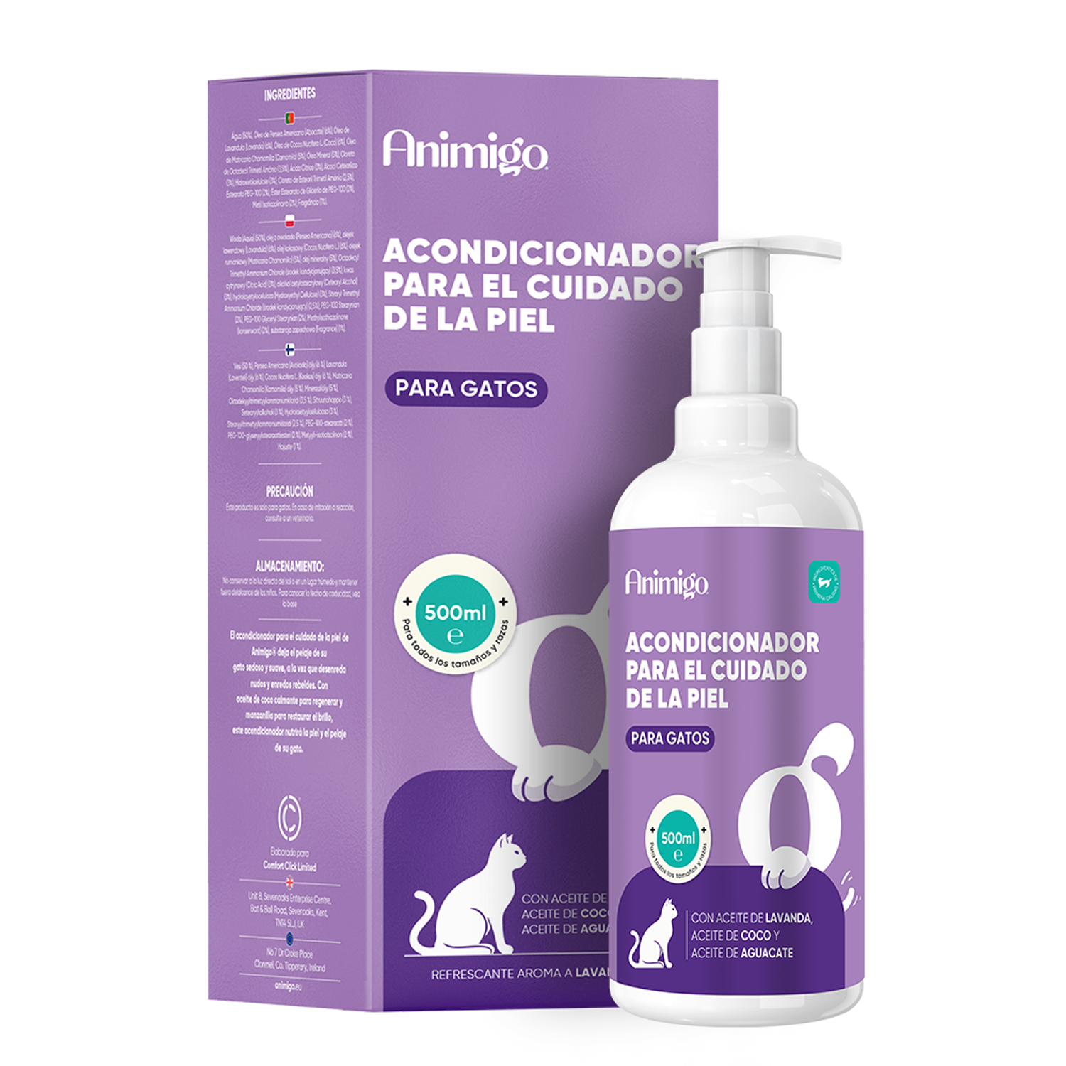Acondicionador para gatos 500 ml