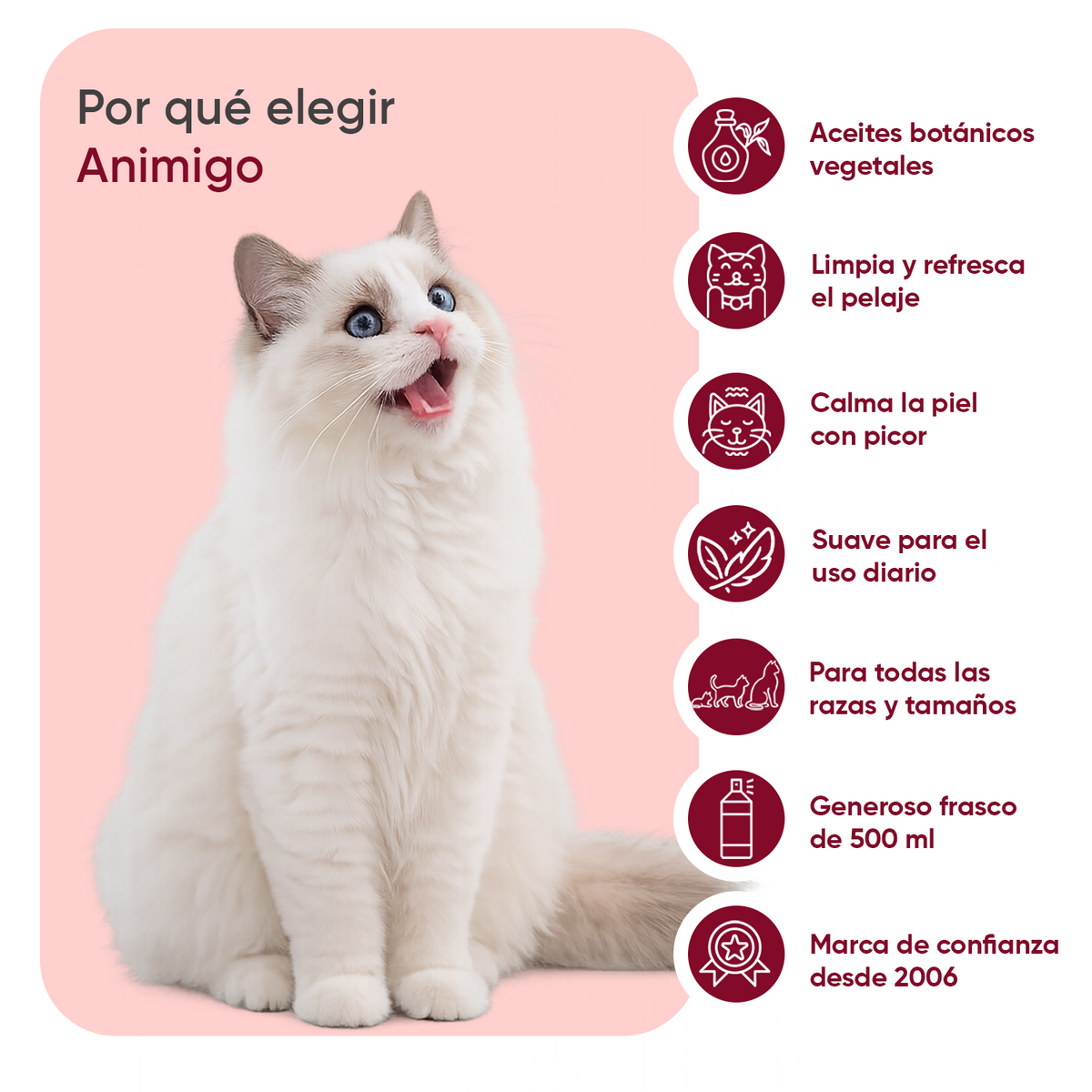 Spray antipulgas y antigarrapatas para gatos 500 ml