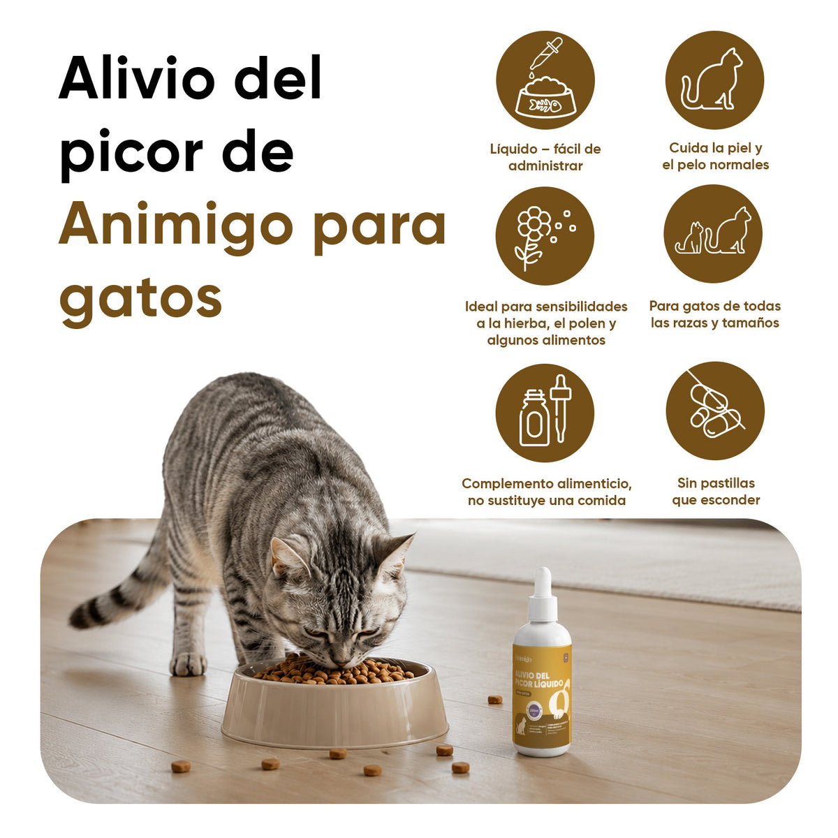 Alivio del picor para gatos líquido 250 ml