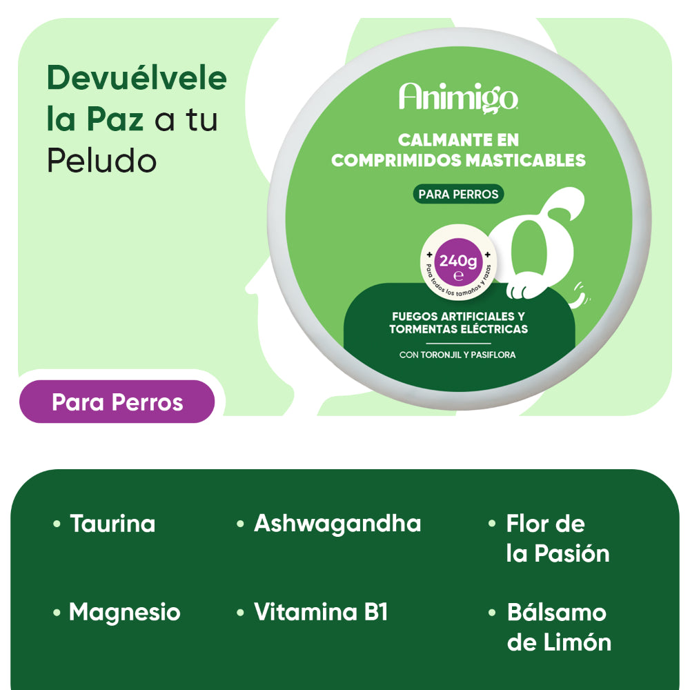 Suplemento calmante para perros: 120 masticables blandos
