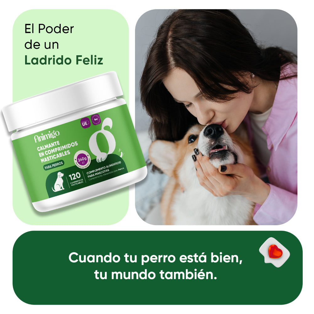 Suplemento calmante para perros: 120 masticables blandos