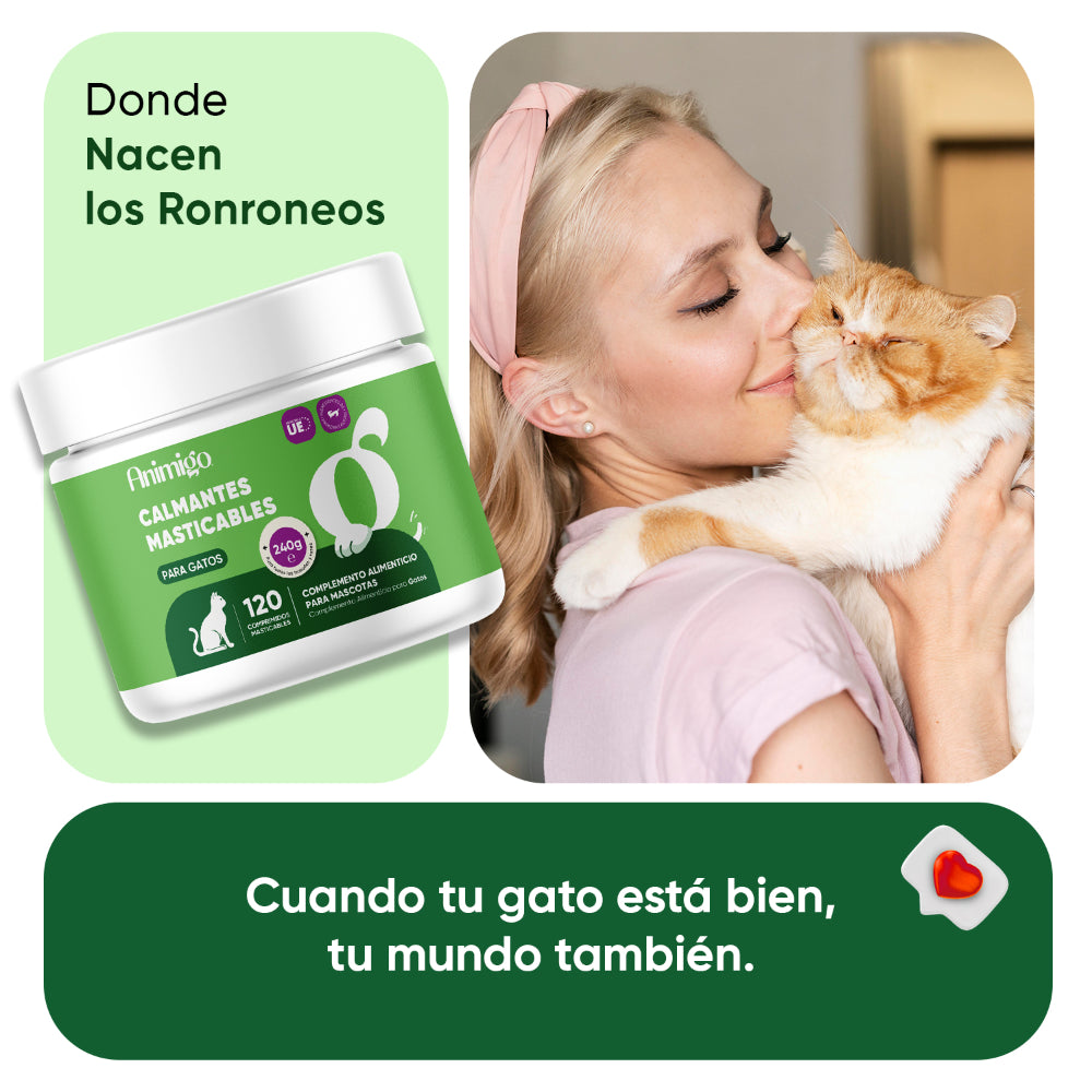 Calmantes masticables para gatos 120