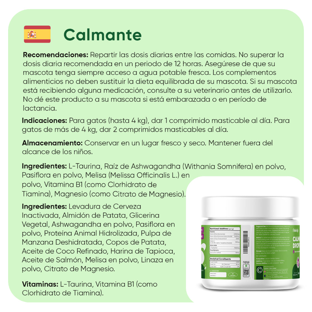 Calmantes masticables para gatos 120